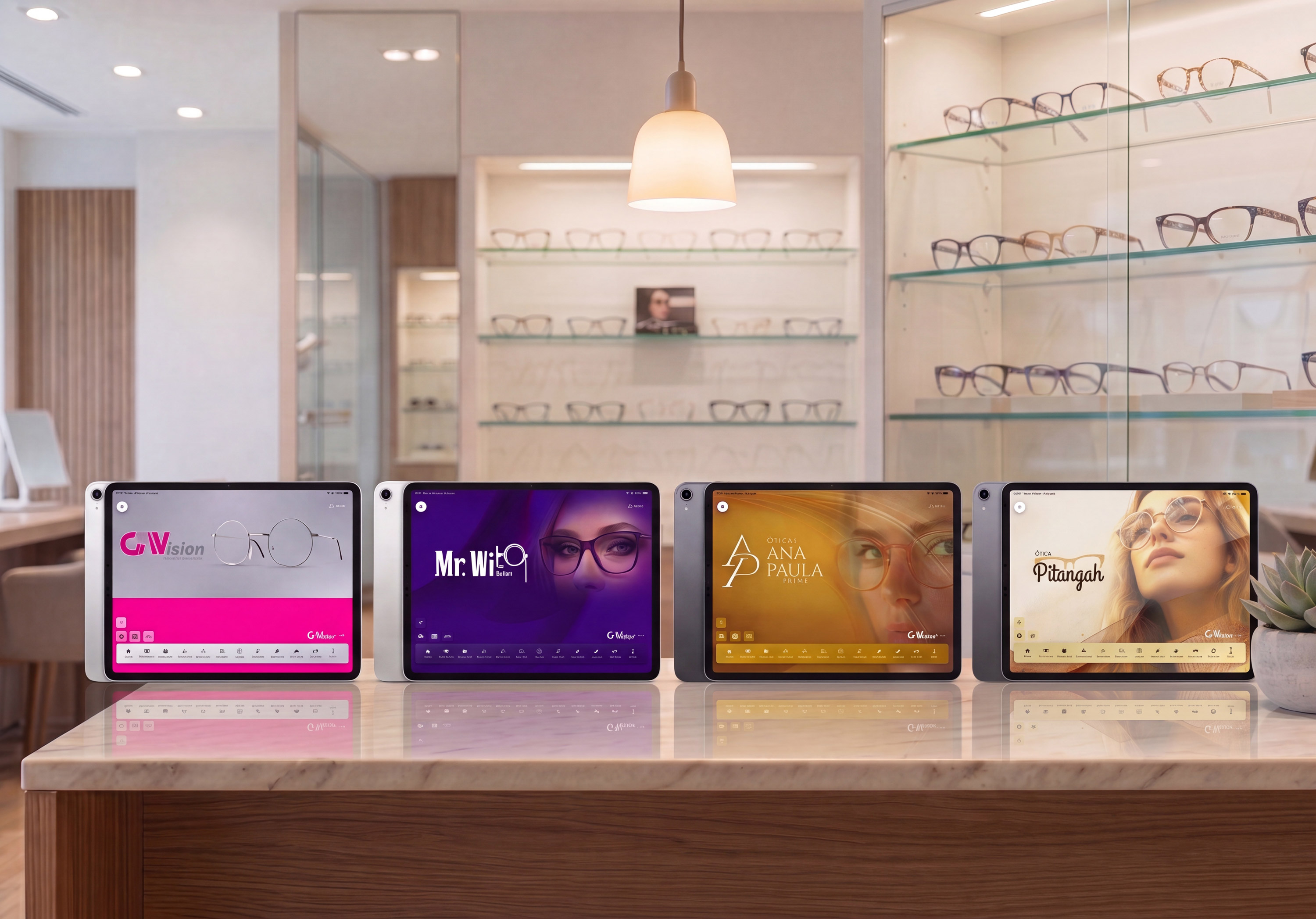 Exemplos de personalização do app